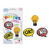 DIAMOND DOTZ - DOTZIES Stickers - Hmmm - Ok! - Light Globe - No!
