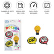 DIAMOND DOTZ - DOTZIES Stickers - Hmmm - Ok! - Light Globe - No!