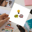 DIAMOND DOTZ - DOTZIES Stickers - Hmmm - Ok! - Light Globe - No!
