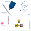 DIAMOND DOTZ - DOTZIES Stickers - Hmmm - Ok! - Light Globe - No!