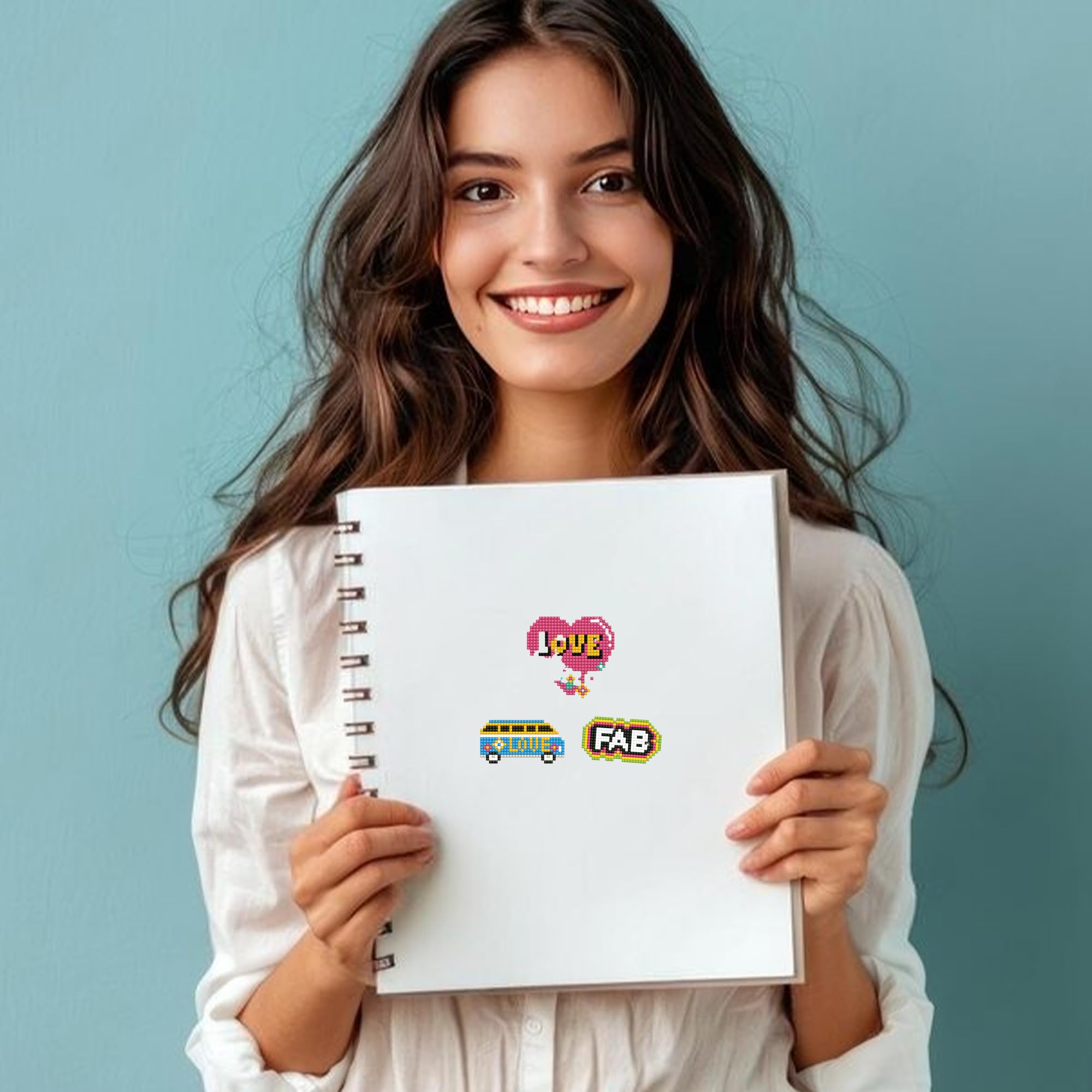 DIAMOND DOTZ - DOTZIES Stickers - Love