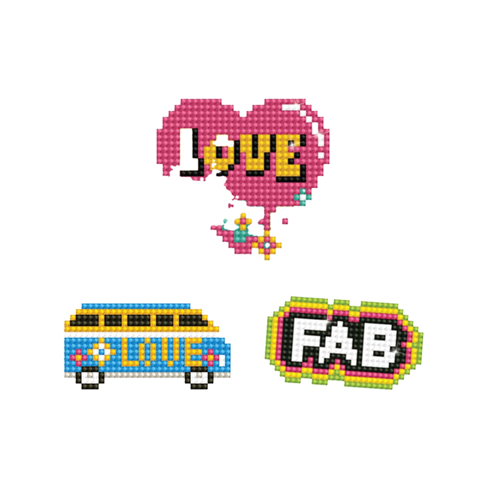 DIAMOND DOTZ - DOTZIES Stickers - Love