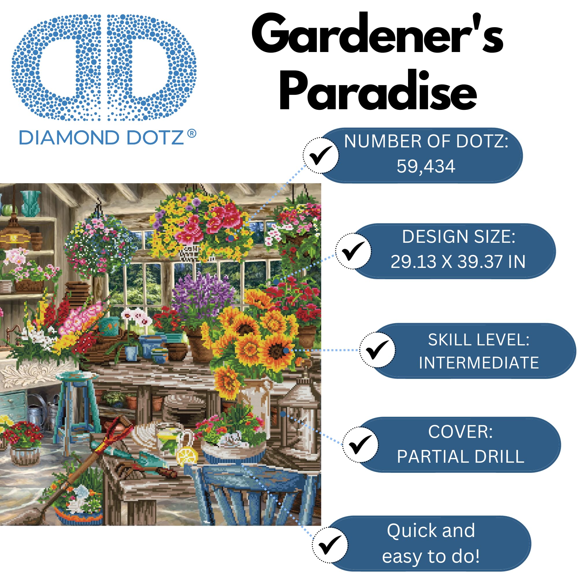 DIAMOND DOTZ - Gardener's Paradise