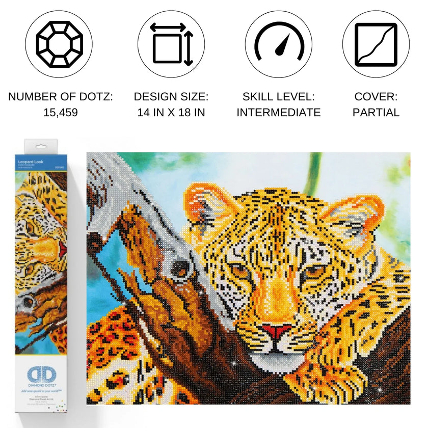 DIAMOND DOTZ - LEOPARD LOOK (14