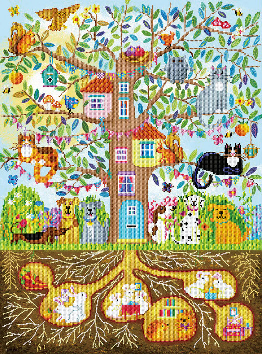 DIAMOND DOTZ - TREE HOUSE FAMILY (30