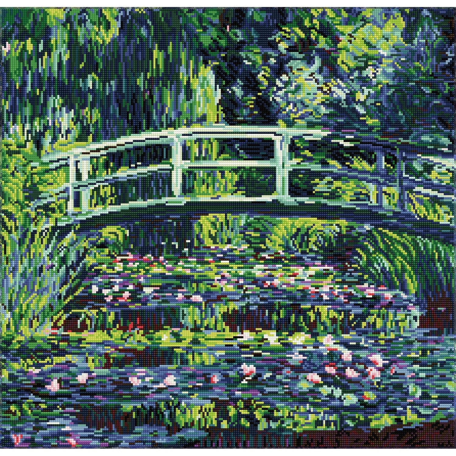DIAMOND DOTZ - Water Lilies and Japanese Bridge (Monet)