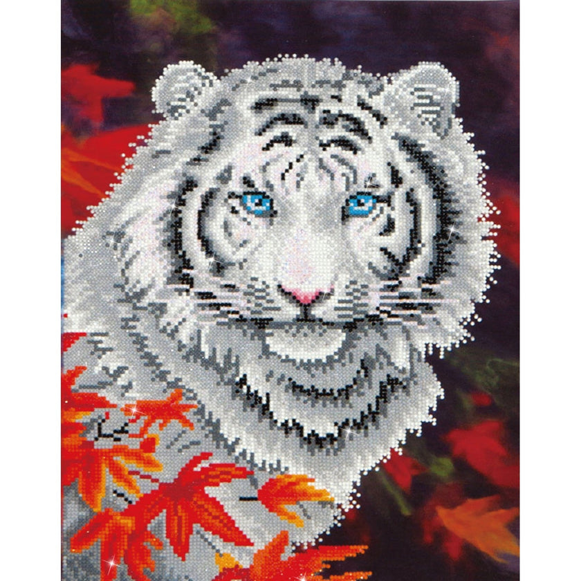 DIAMOND DOTZ - White Tiger in Autumn