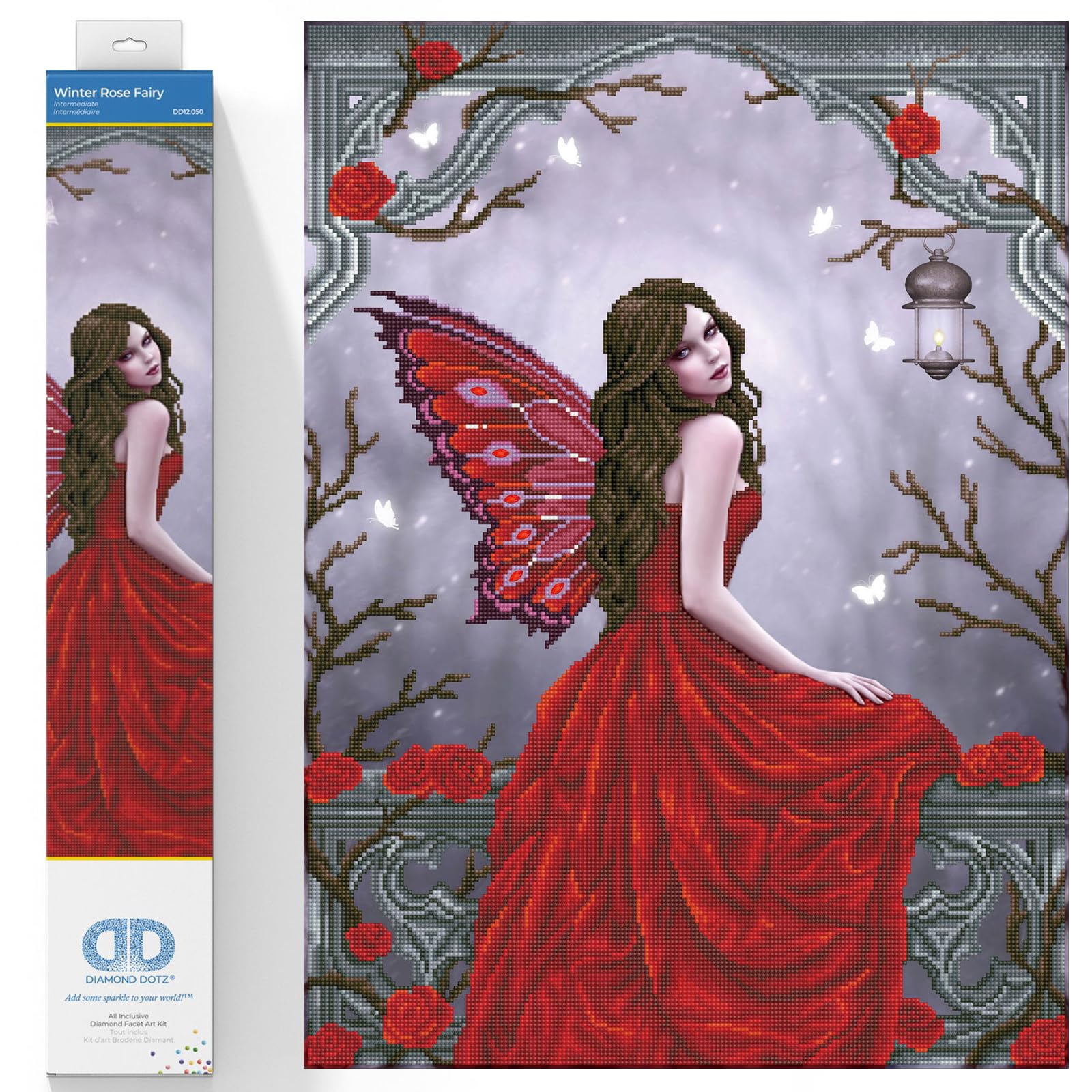 DIAMOND DOTZ - Winter rose fairy