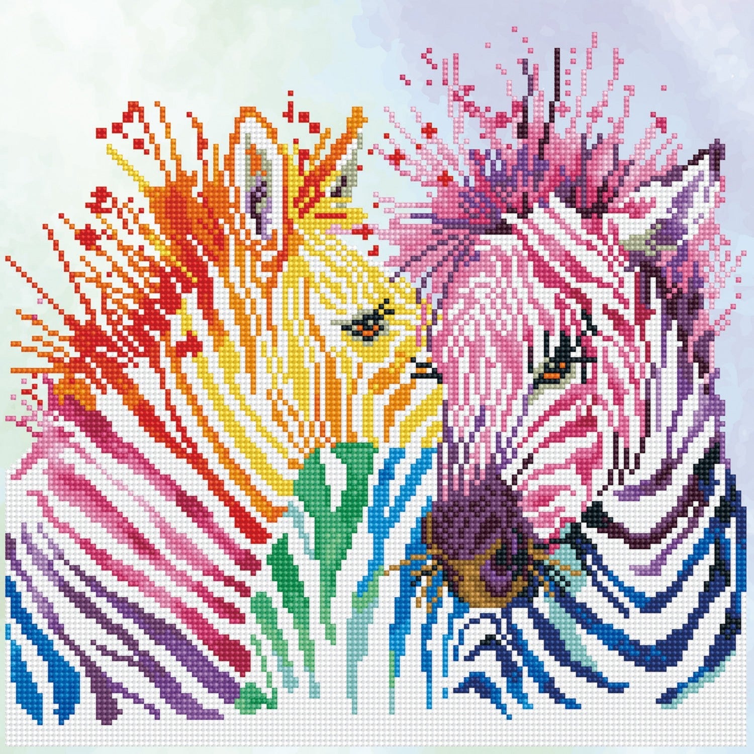 DIAMOND DOTZ - maRainbow Zebras