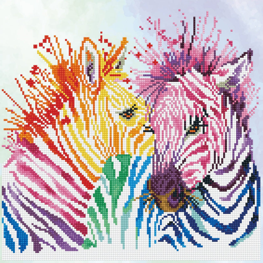 DIAMOND DOTZ - maRainbow Zebras