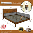 Serenity Deluxe Wood Platform Bed Frame
