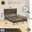Sierra Deluxe Solid Wood Bed Frame