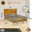 Sierra Deluxe Solid Wood Bed Frame