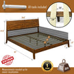 Serenity Deluxe Wood Platform Bed Frame