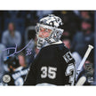 Darcy Kuemper Autographed Los Angeles Kings Mask Close-Up 8x10 Photo