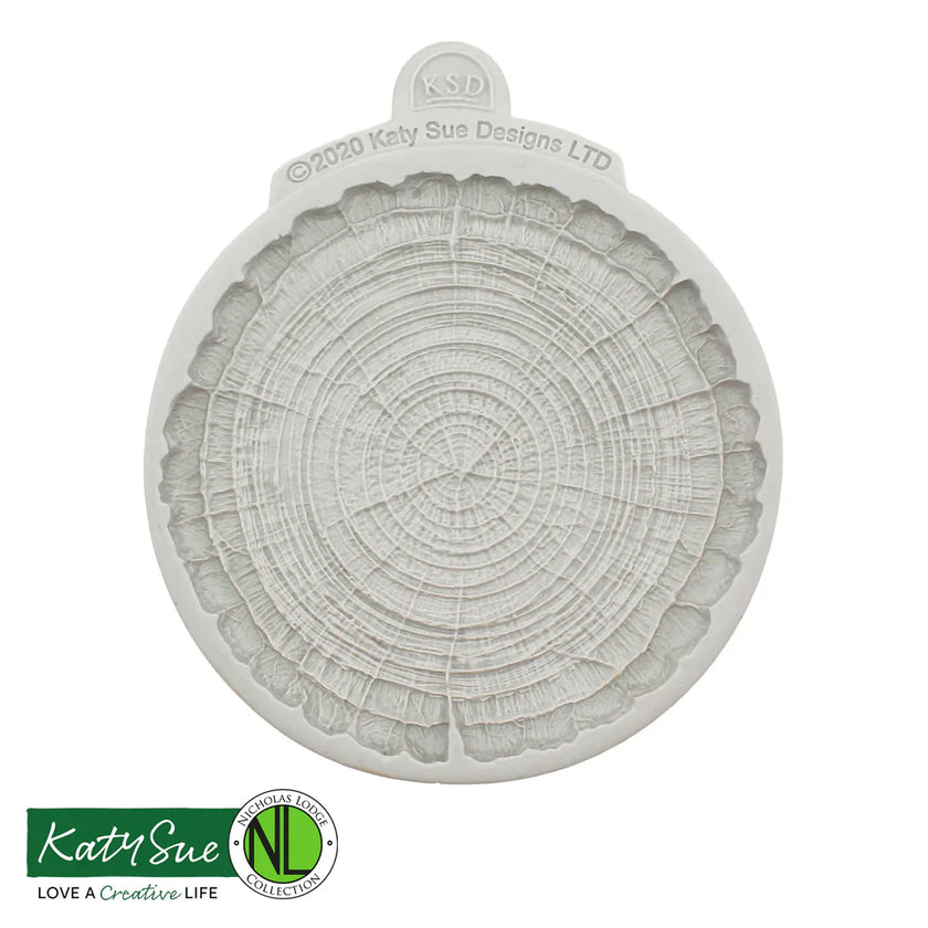 Flower Pro Medium Log Slice  Silicone Mould