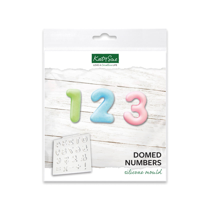 Domed Numbers Silicone Mould