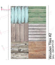 Dress My Craft Transfer Me - Wooden Tiles #2