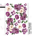 Dress My Craft Transfer Me - Violet Roses (12.5