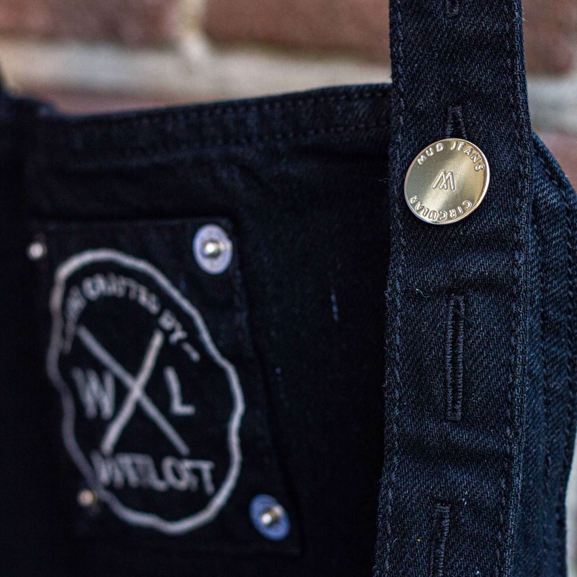 WITLOFT  - Apron Denim Short - Black