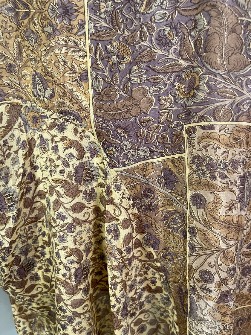 PRC6067 Avatar Pure Silk Self Pocket Tunic Dress