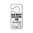 Do Not Disturb I'm Reading Clear Vinyl Sticker