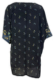 PRC6922 Avatar Pure Silk Kimono-Sleeved Jacket with Belt