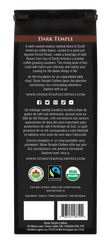 Dark Temple - Ground, Dark French Roast, Certified Organic OCIA/ Fairtrade Coffee 1lb/ 454g
