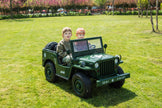 24V Army Jeep 3 Seater DELUXE Kids Ride On Car with Remote Control