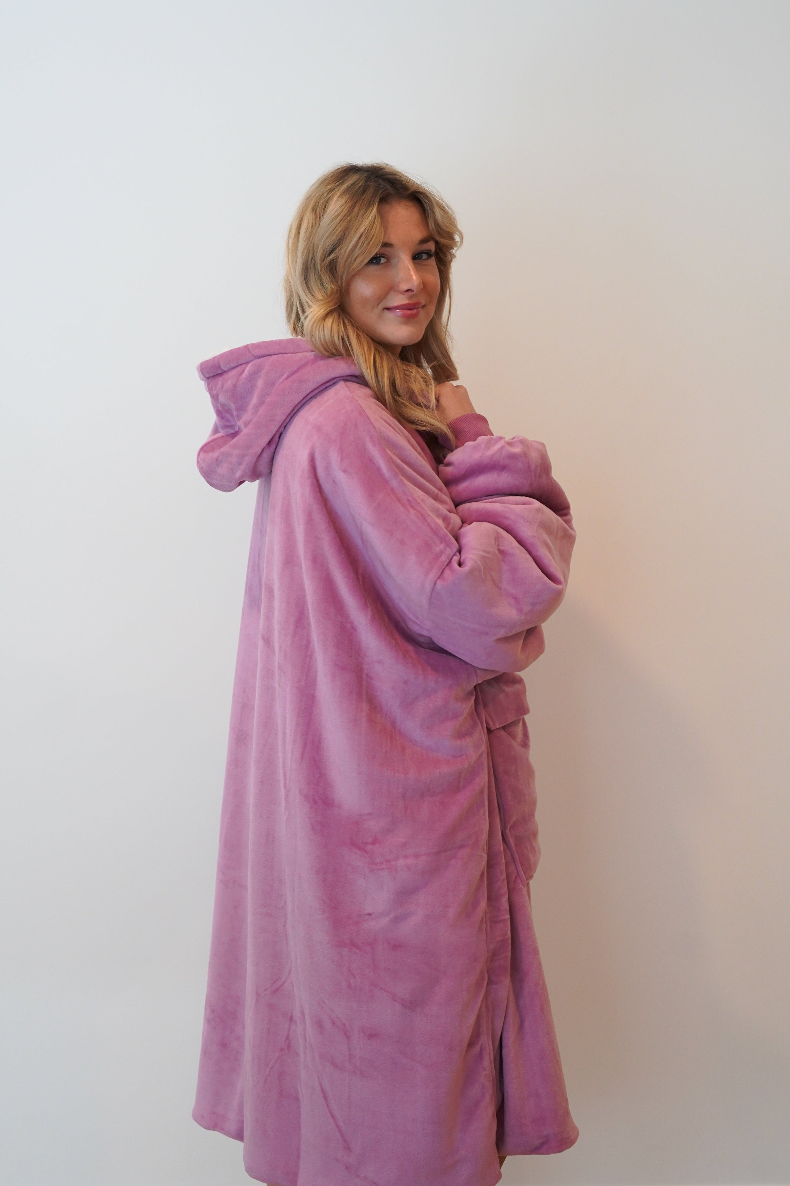 Hoodie doudou Rose