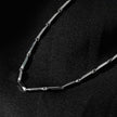 Style GUMIA Silver: Minimalist Geometric Shaped Beaded Chain Necklace