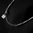 Style GUMIA Silver: Minimalist Geometric Shaped Beaded Chain Necklace