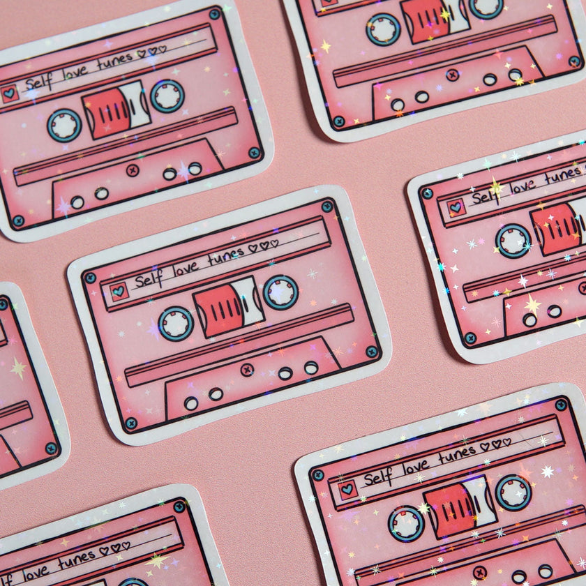 Self Love Tunes 90’s Cassette Sticker