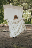 Organic Cotton Muslin Baby Blanket, 4 Layers, Crib Size (47 X 47) - Fern