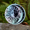 Sun and Moon Holographic Sticker