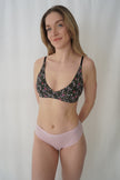 Bralette croisée avec attaches - Fleuri