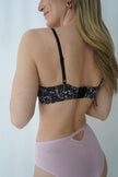 Bralette croisée avec attaches - Fleuri