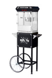 8oz Black Canadian Commercial Popcorn Machine with Stand 8oz