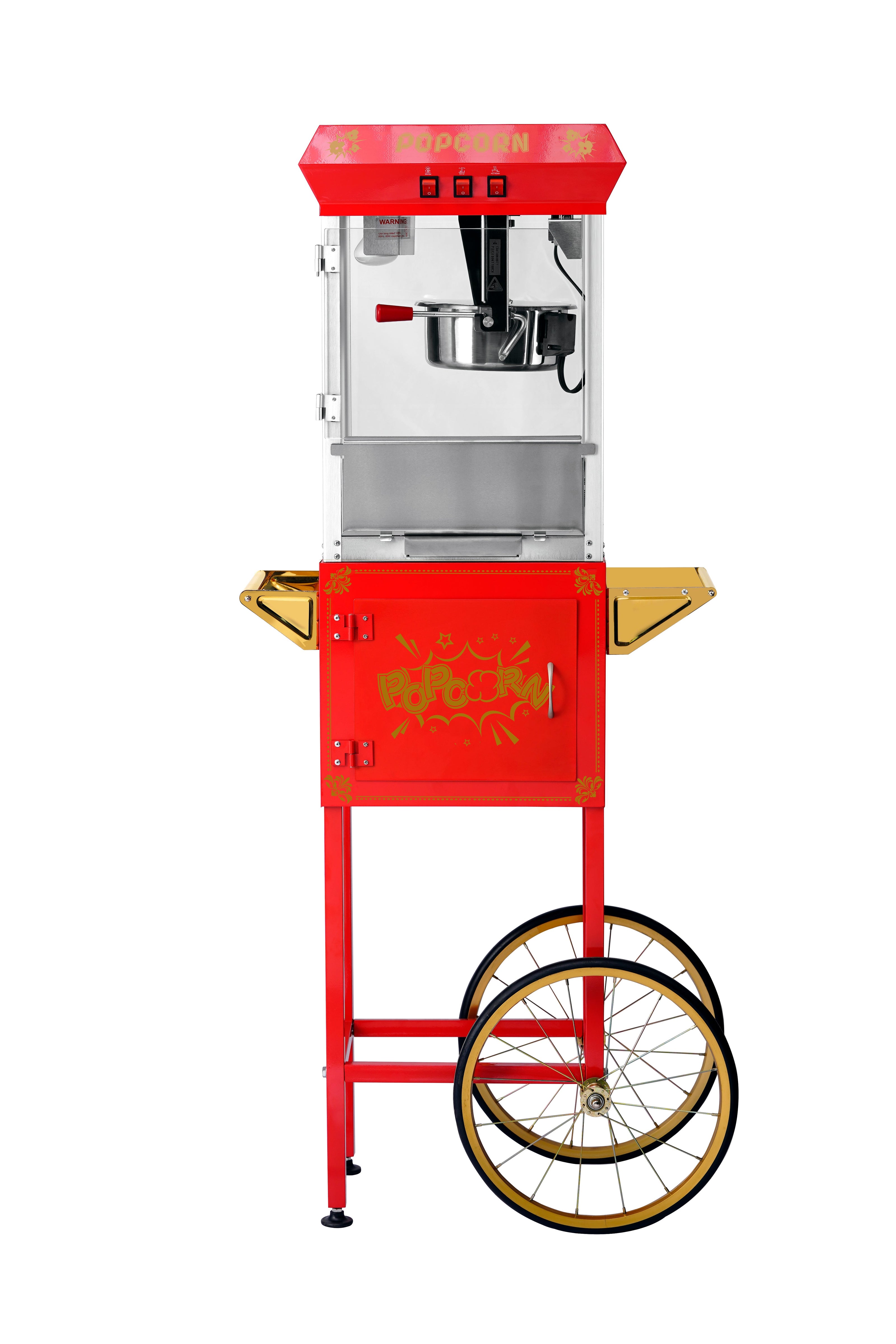 8oz Red Canadian Commercial Popcorn Machine with Stand 8oz