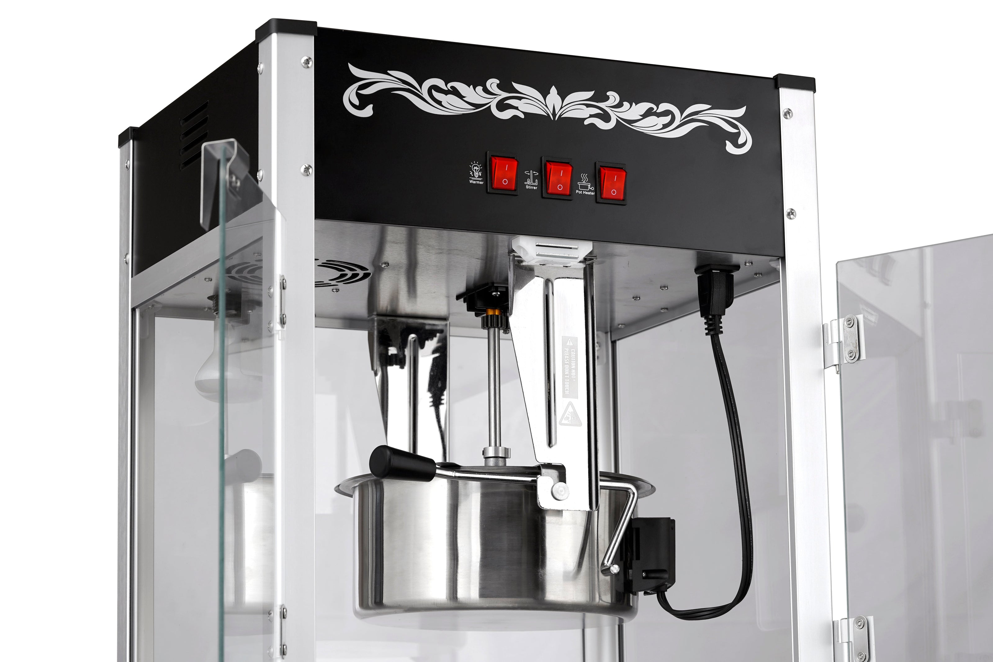 12oz Black Canadian Commercial Popcorn Machine