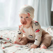 Bamboo Knot Hat (Snowy Faces Print)