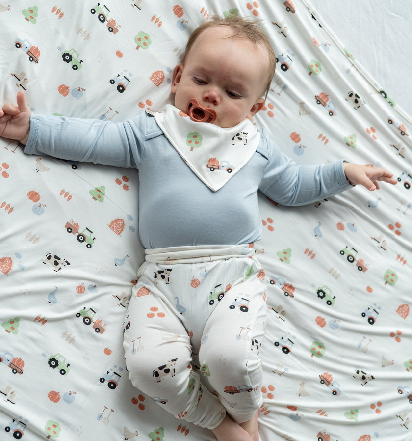 Bamboo Swaddle Blanket (Pumpkin Farm Print)