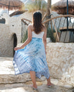 Bone Tie Dye Handkerchief Skirt - Blue