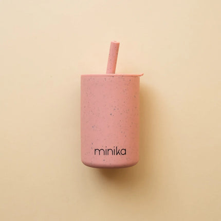 Silicone Straw Cup With Lid