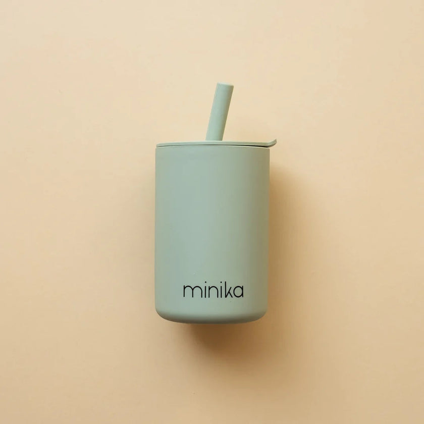 Silicone Straw Cup With Lid