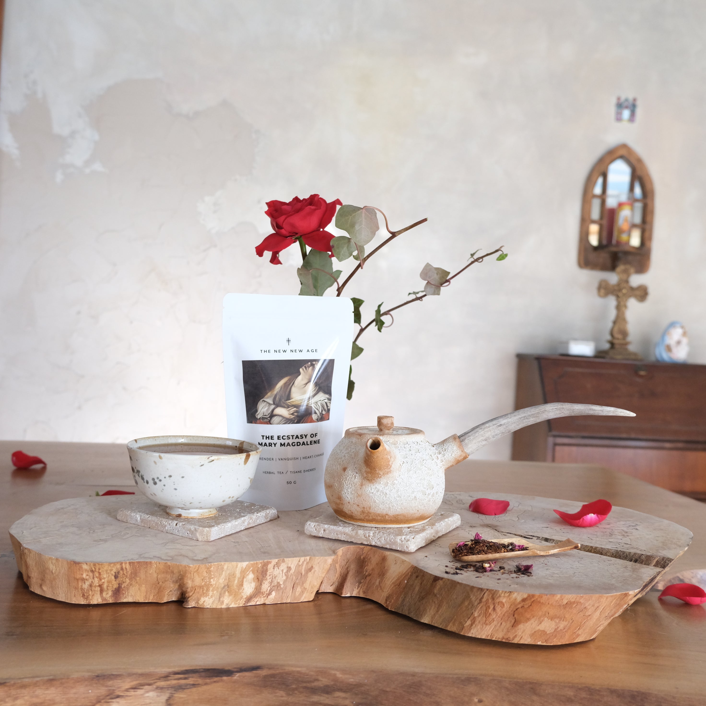 THE ECSTASY OF MARY MAGDALENE | sensuous spiced vanilla + rose rooibos