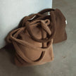 Sac fourre-tout en teddy | Doublure polar | Aimanté