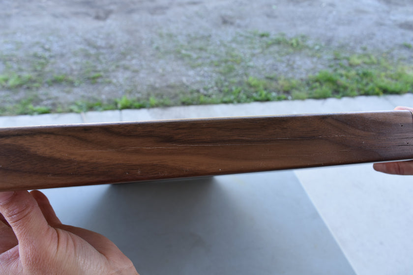 The Deluxe Walnut Rail - Traditional Octagon Crokinole Board Game Set