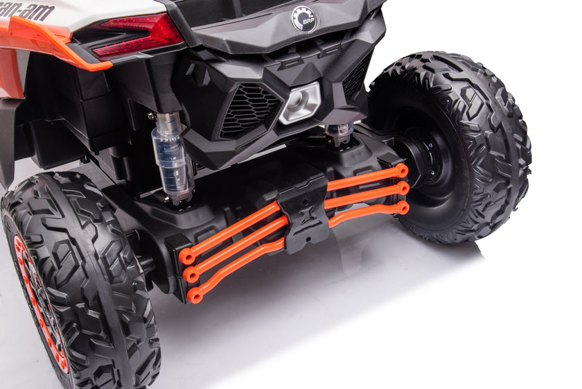 2026 2X24V CAN AM MAVERICK 4X4 2 Seater DELUXE Kids Ride On Car with Remote Control