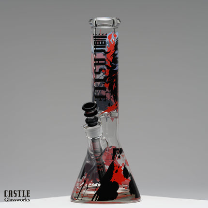 14-Inch Raven Beaker Bong - 9mm Borosilicate Glass